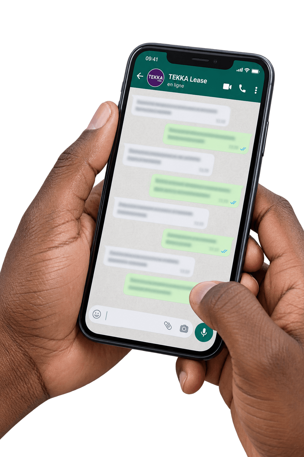 Un parcours 100 % WhatsApp